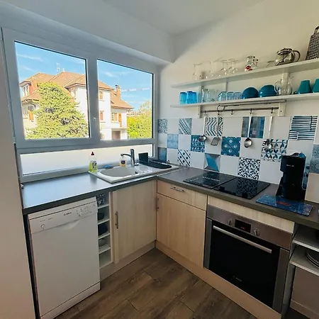 F2 Lumineux 40 M2 Face Aux Thermes De Thonon. Apartment